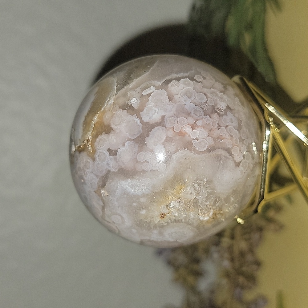 Gorgeous Pink Amethyst Sphere Natural Gemstone Crystal New Gift Bohemian Druzy